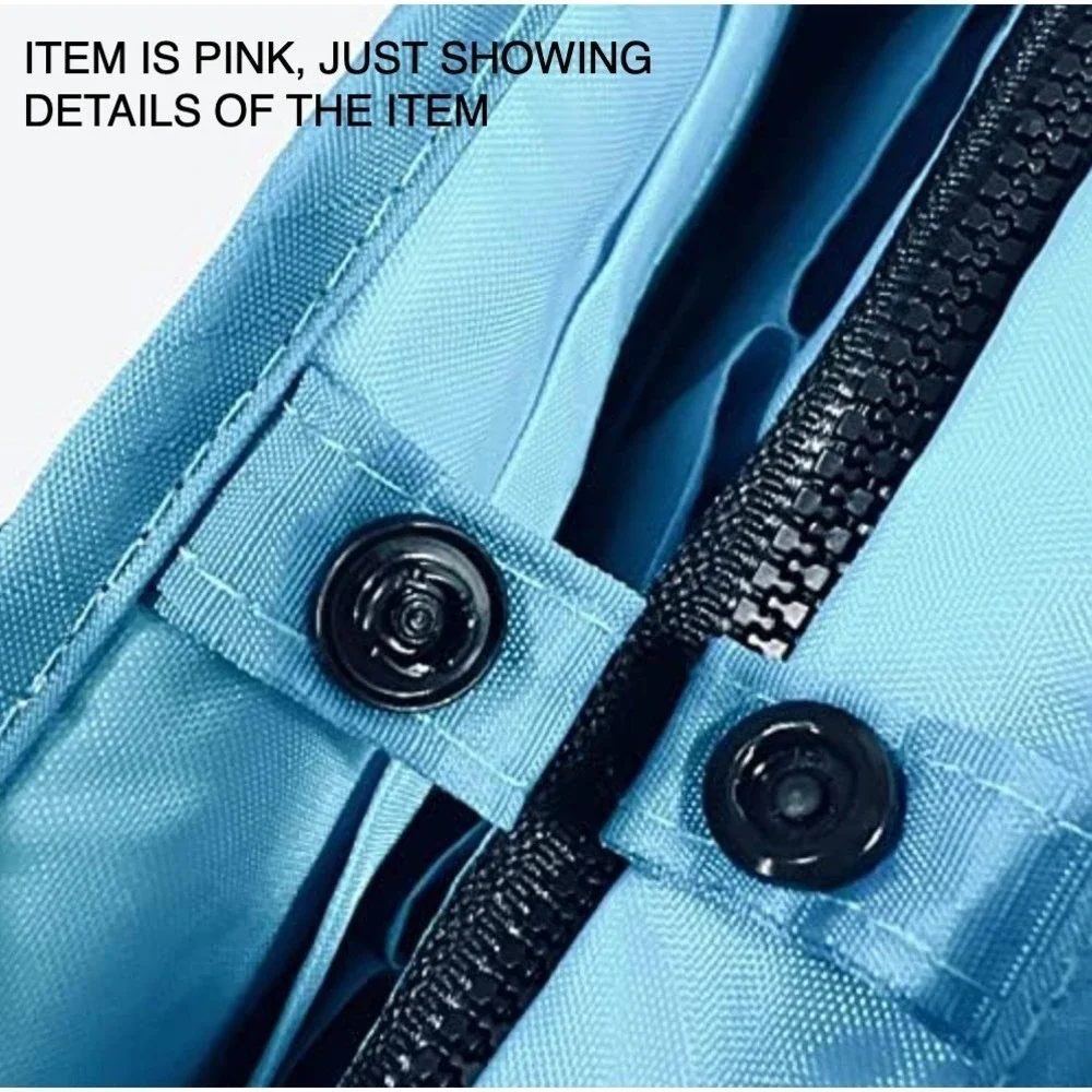 Compact Dual Handled Zippered Accessory‎ Purse Organizer - Damask w/ Pink